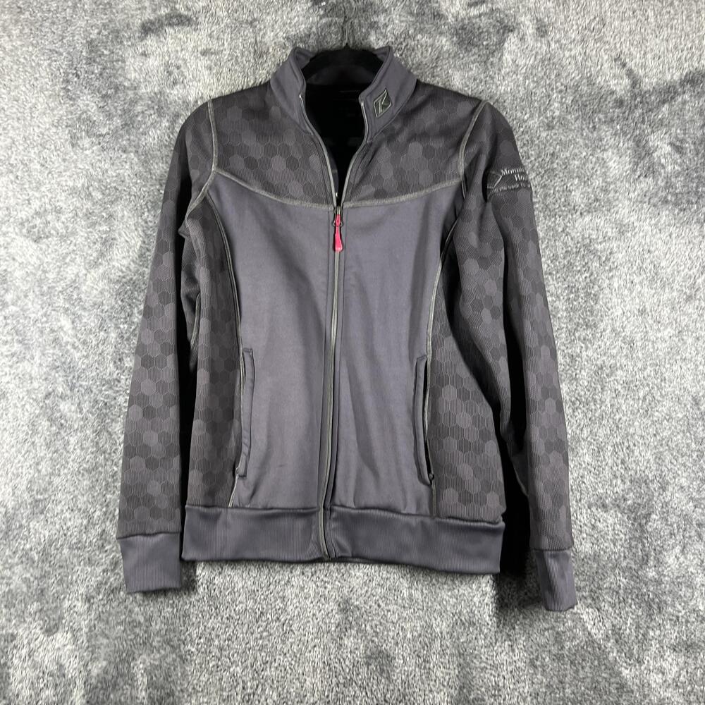 KLIM Sweatshirt Womens Large Gray Full Zip Fleece Insulated Sundance Jacket